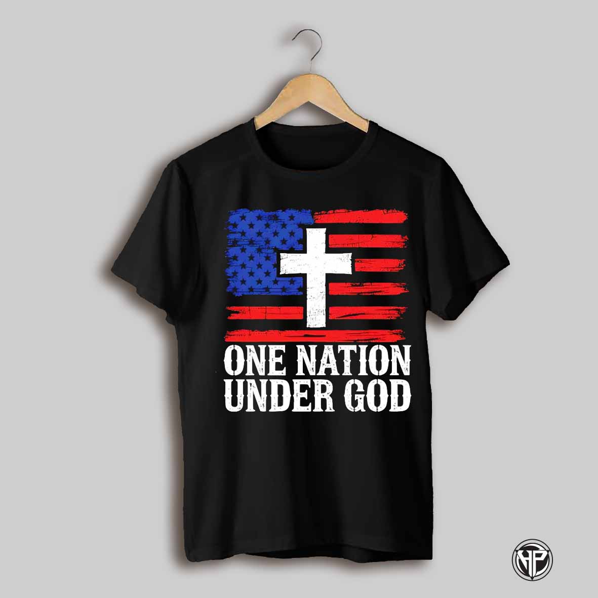 One Nation Under God American Flag Shirt