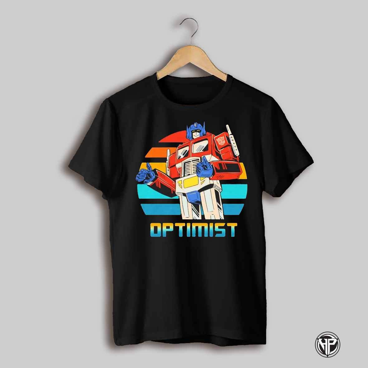 Optimist Prime Robot Colorful Shirt