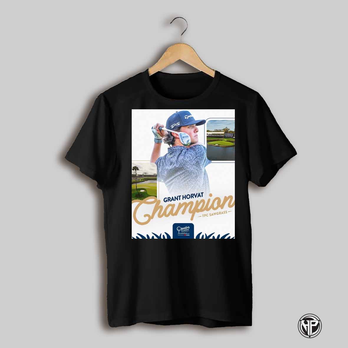 Pga Tour Grant Horvat Has Won The Creator Classic Tpc Sawgrass Champions A Birdie On 17 Sealed The Win Poster T Shirt