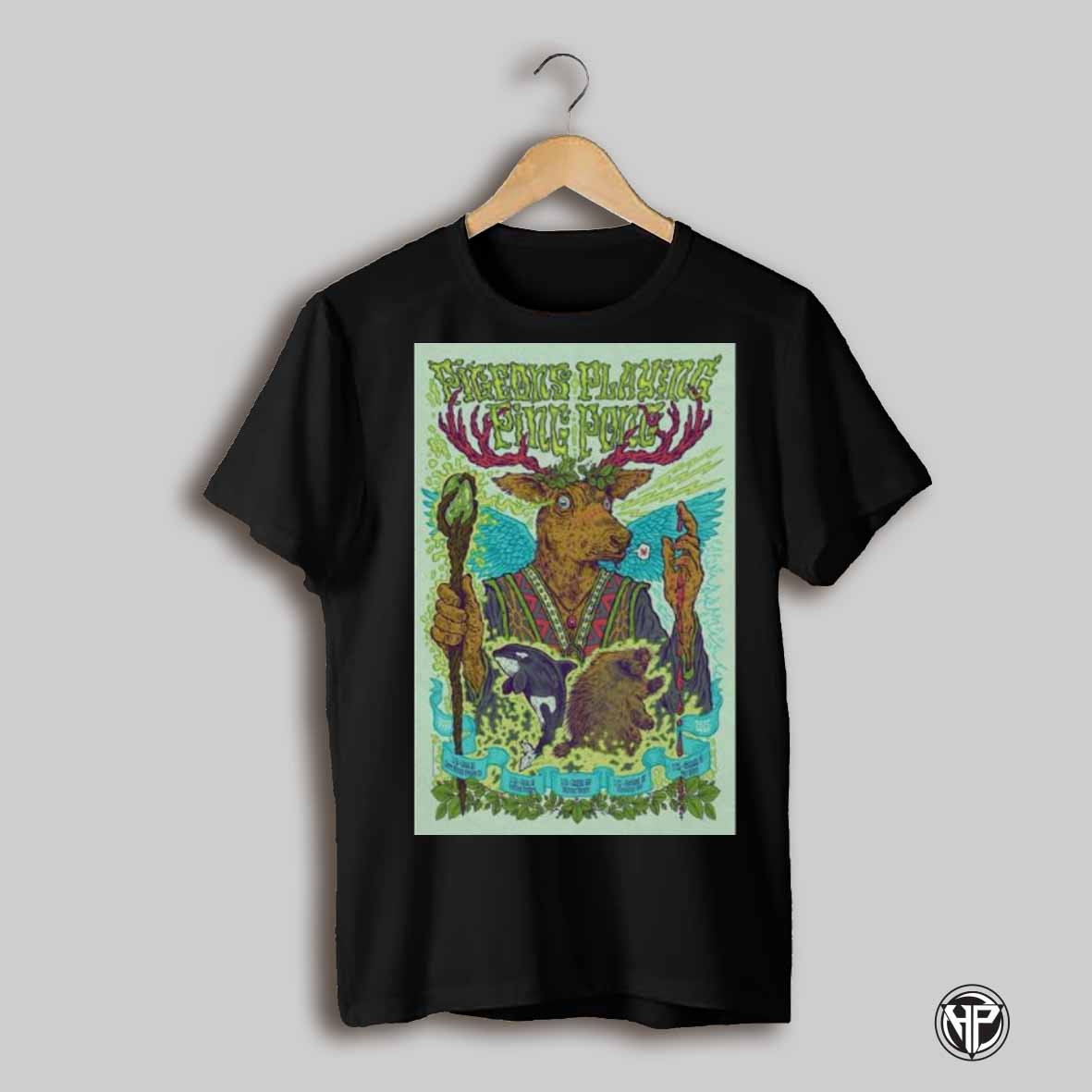 Pigeons Playing Ping Pong 03 20 2025 Knitting Factory Boise Id Event Poster T Shirt