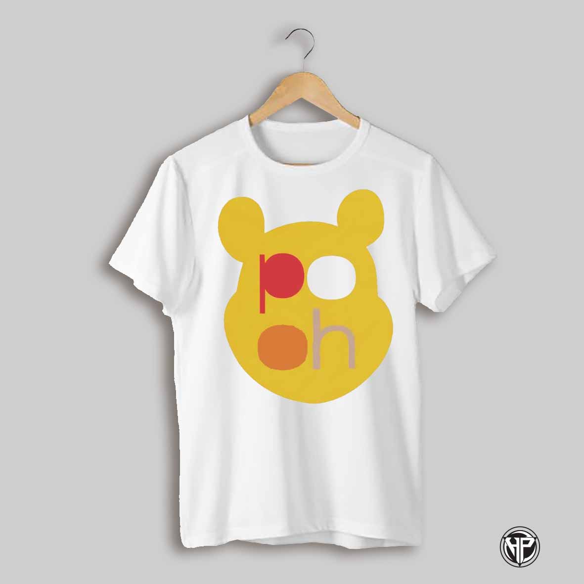 Pooh Watercolor Big Head Napkins Cartoon Shirt