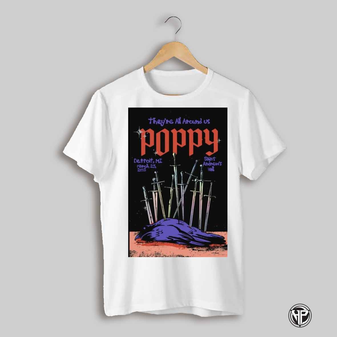Poppy Saint Andrews Hall In Detroit Mi Mar 25 2025 Poster Unisex T Shirt