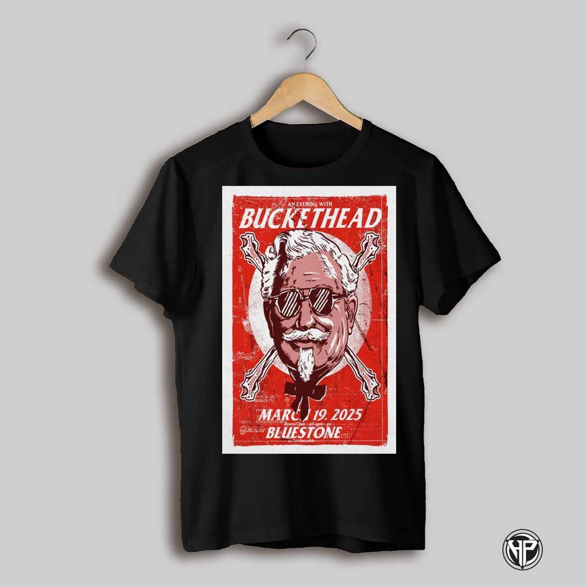 Poster An Evening With Buckethead On March 19 2025 In Columbus Oh Bluestone T Shirt