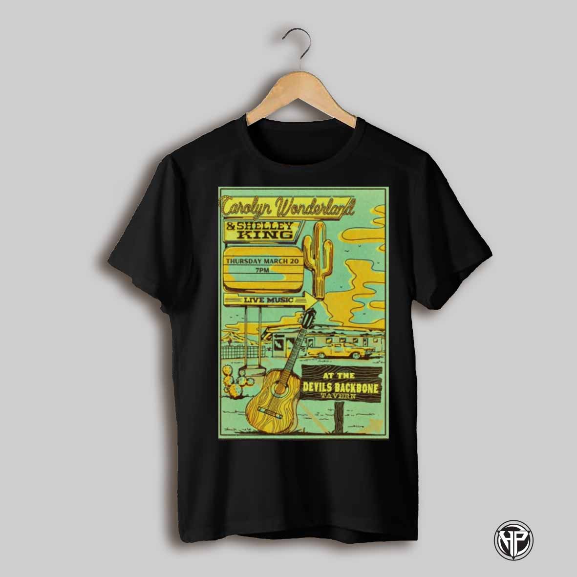 Poster Carolyn Wonderland And Shelley King March 20 2025 Fischer Ga Tour T Shirt