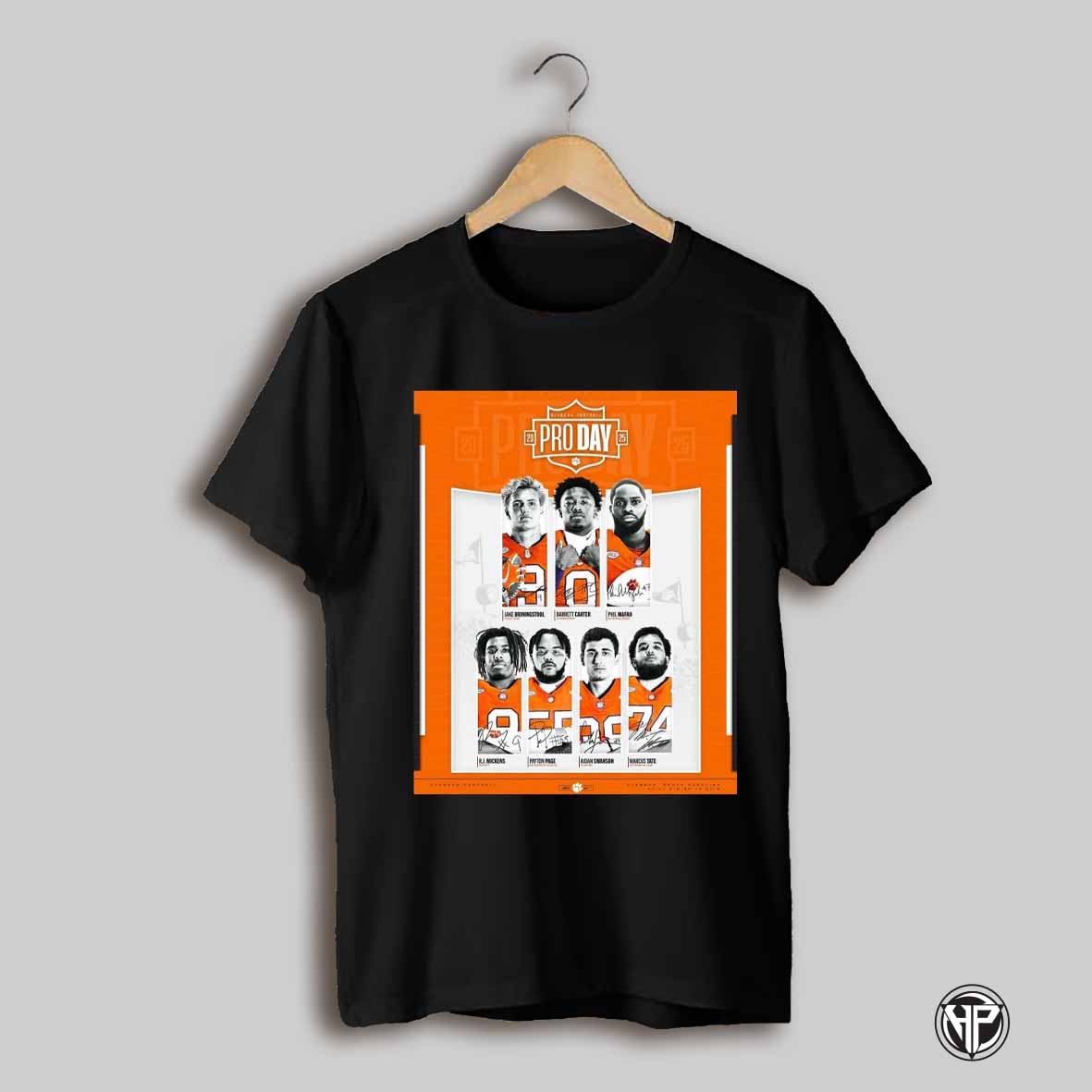 Poster Clemson Tigers Football Pro Day 2025 Jake Briningstool Barrett Carter Phil Mafah Signatures T Shirt
