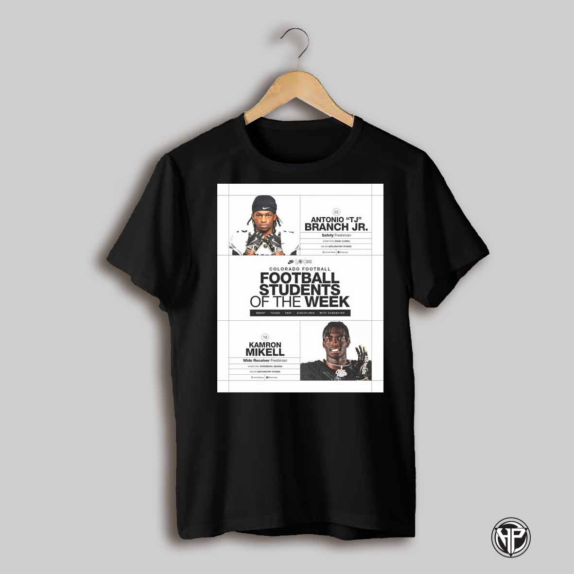 Poster Colorado Football Antonio Tj Branch Jr Kamron Mikell Are Football Students Of The Week T Shirt