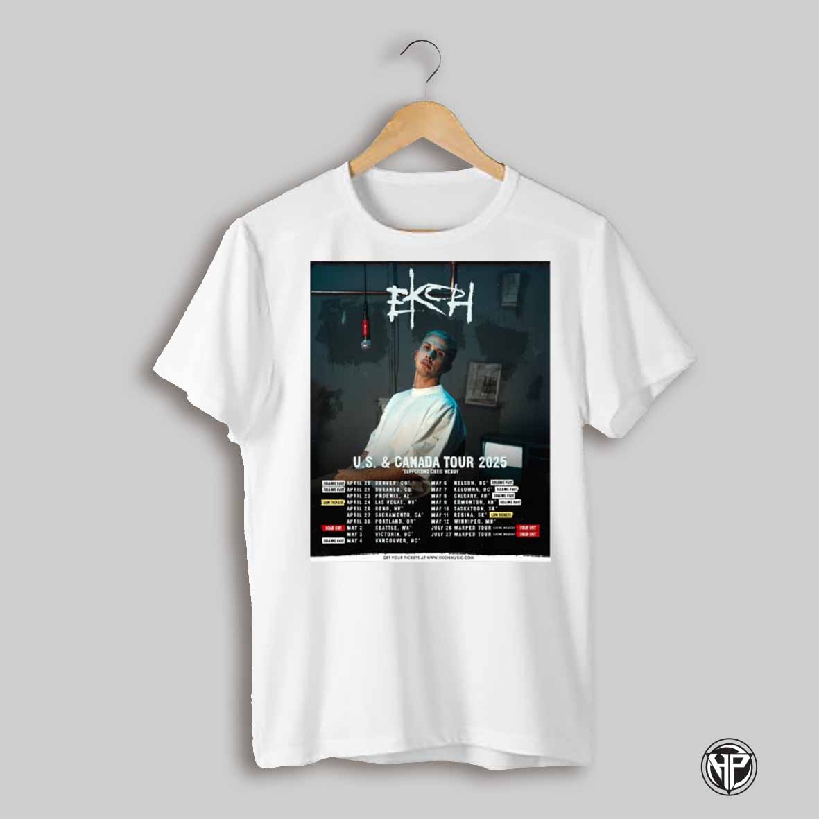 Poster Ekoh U S And Canada Tour 2025 Supporting Chris Webby Fast April 20 Denver Co April 21 Durango Co T Shirt