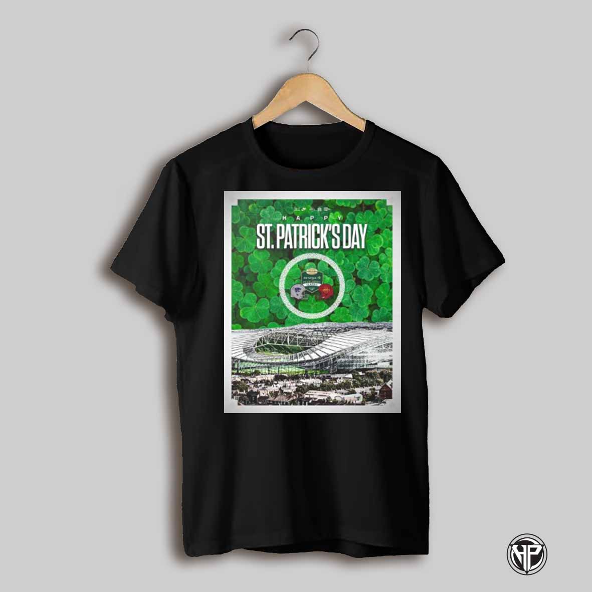 Poster Iowa State Cyclones Football Happy St Patricks Day 2025 Aer Lingus Cfb Classic Vs Kansas State Wildcats T Shirt