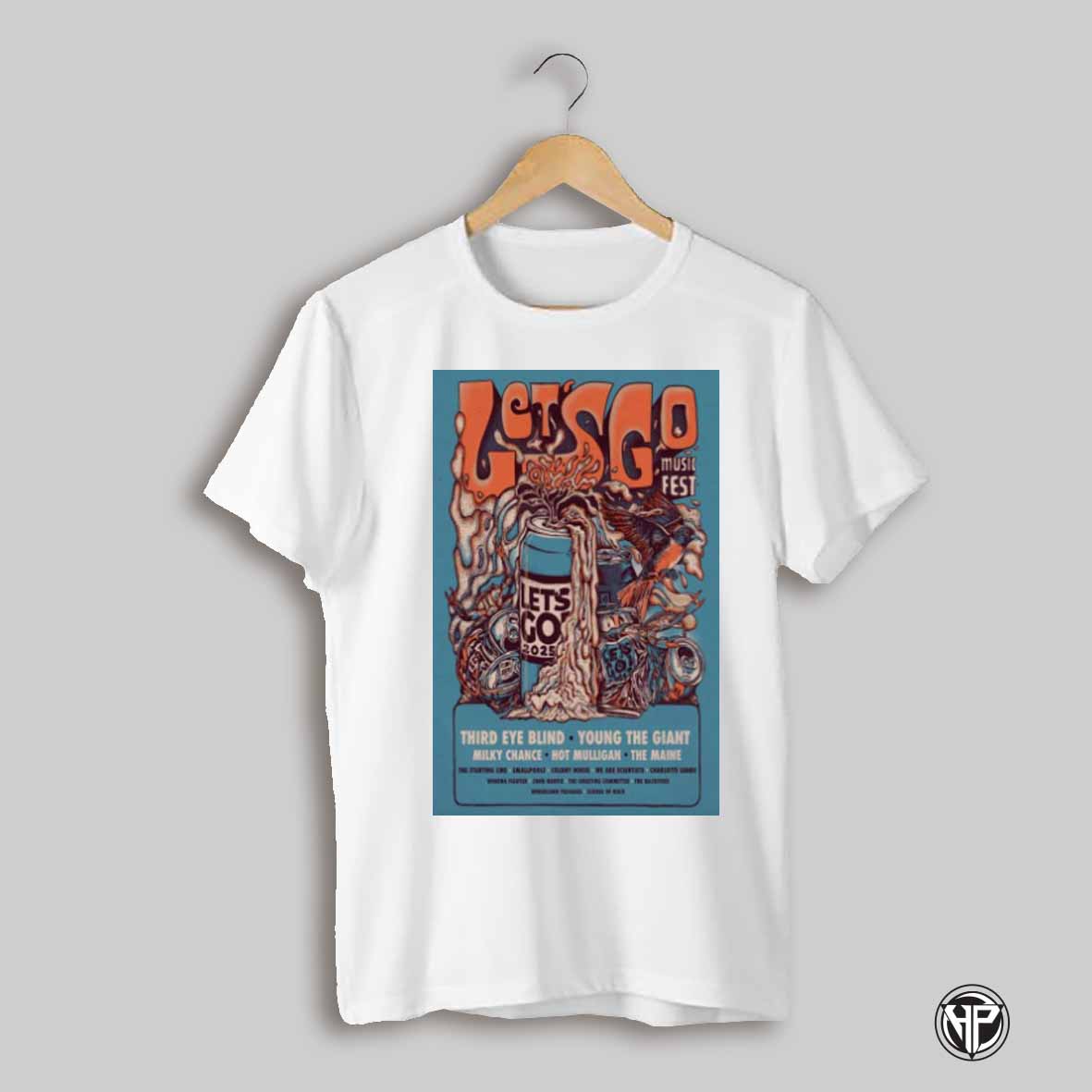 Poster Lets Go Music Fest Crownsville Md June 6 7 2025 Third Eye Blind Young The Giant T Shirt