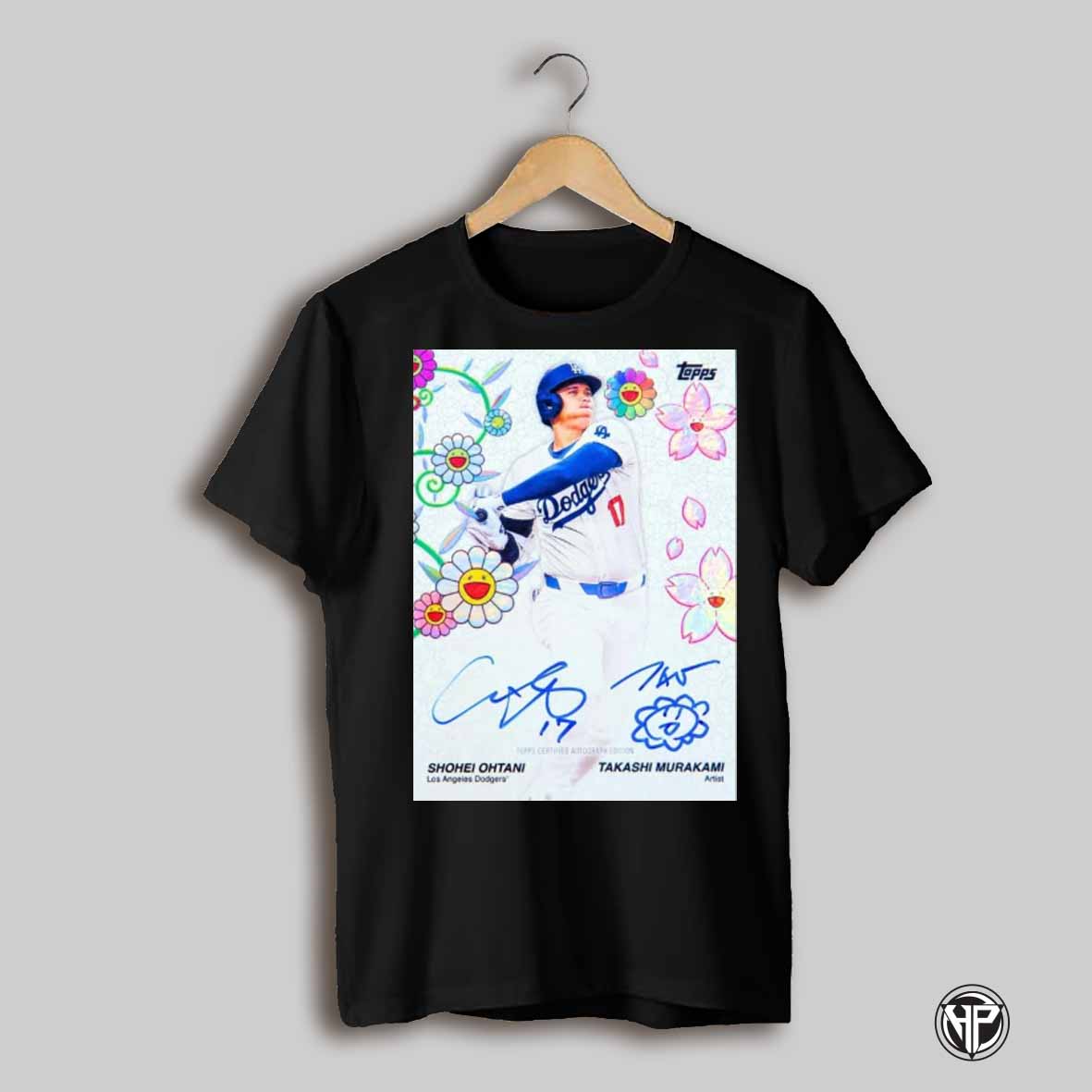 Poster Mlb Topps Certified Autograph Shohei Ohtani Los Angeles Dodgers Takashi Murakami Artist Signatures T Shirt