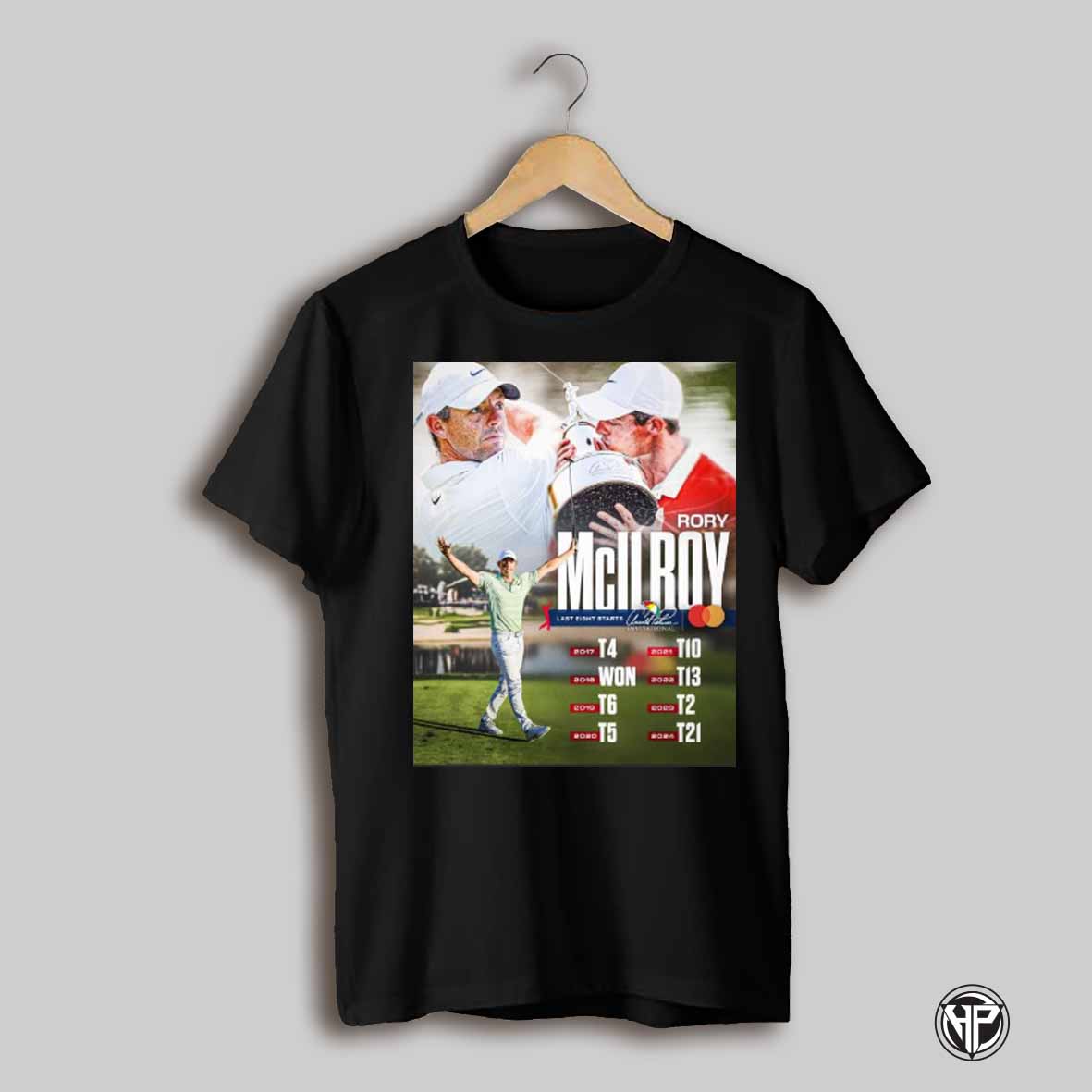 Poster Pga Tour Rory Mcilroy Six Top 10s And Eight Top 25s In His Last Eight Starts 2024 T21 Arnold Palmer Invitational T Shirt