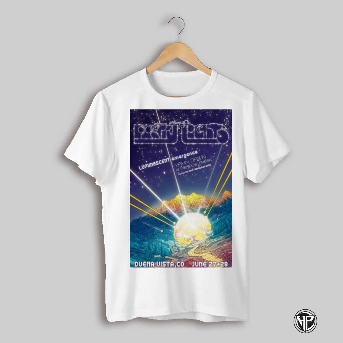 Poster Pretty Lights June 27 28 2025 Yahn Dawn At Meadow Creek Buena Vista Co T Shirt
