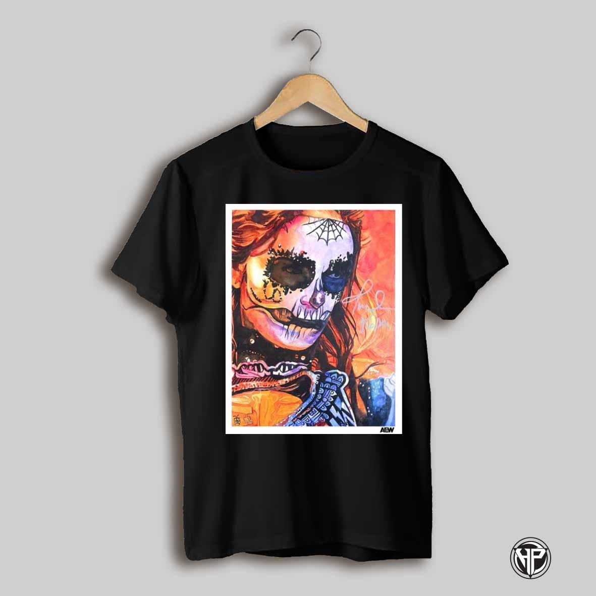 Poster The Art Of Rob Schamberger Thunder Rosa Aew Signature T Shirt