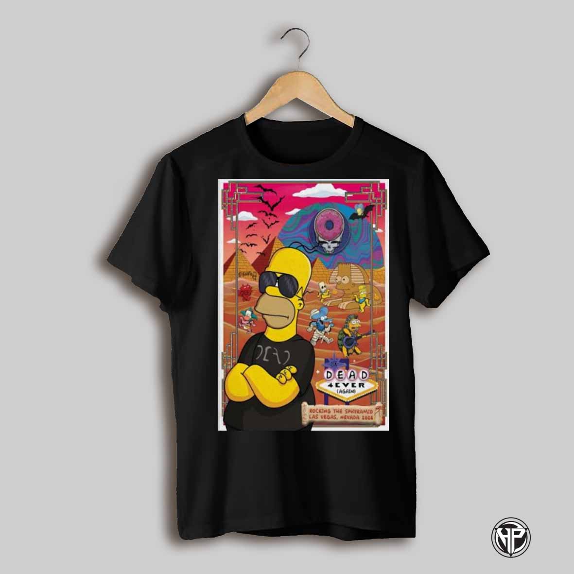 Poster The Simpson Dead Company Las Vegas Nevada Event 2025 Rocking The Sphyramid T Shirt
