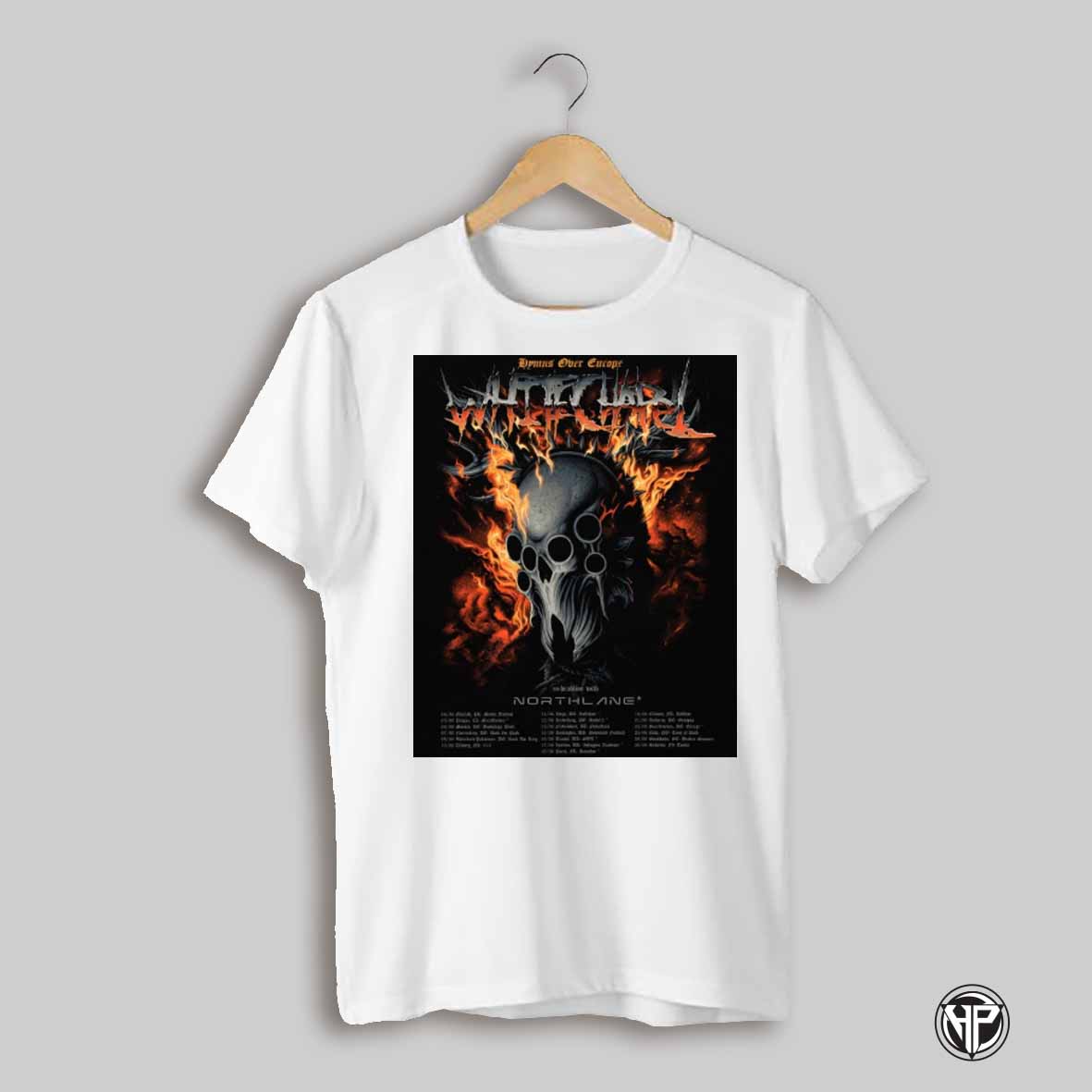 Poster Whitechapel Hymns Over Europe Tour 2025 Co Headline With Northlane 04 06 Gdansk Pl Mram Festival T Shirt