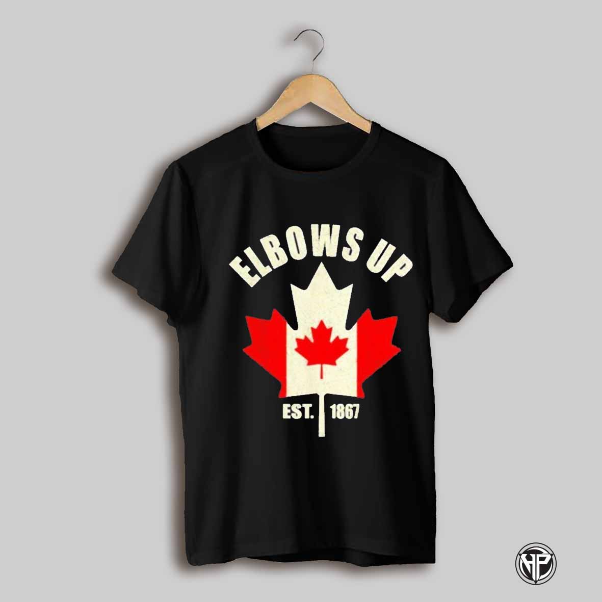 Proud Canadian Strong Elbows Up Canada Est 1867 Shirt