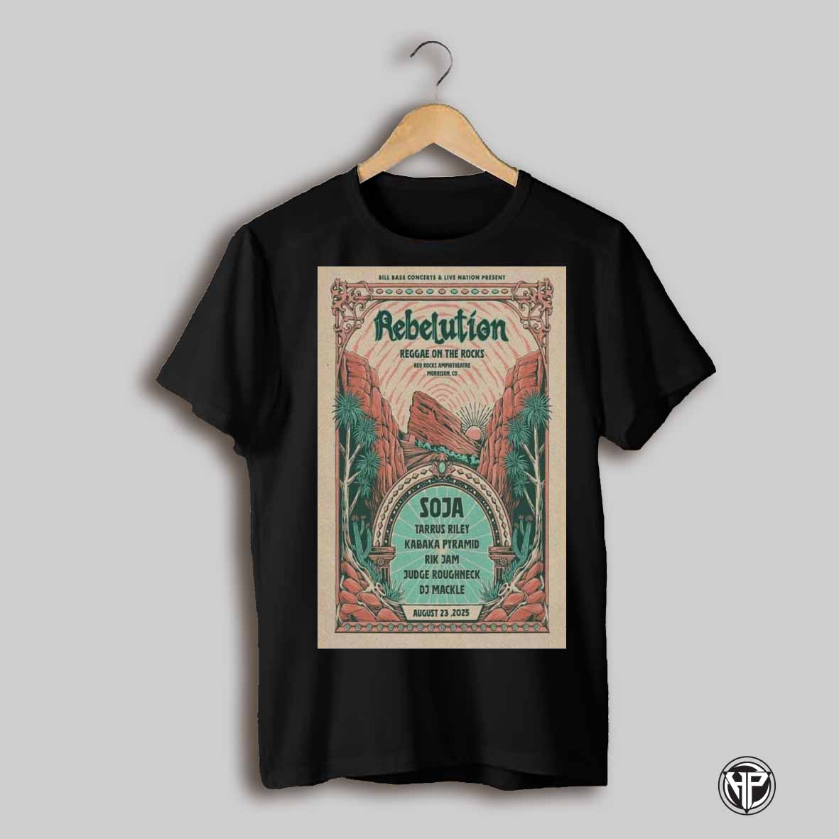 Rebelution August 23 2025 Red Rocks Amphitheatre In Morrison Co Show Poster T Shirt