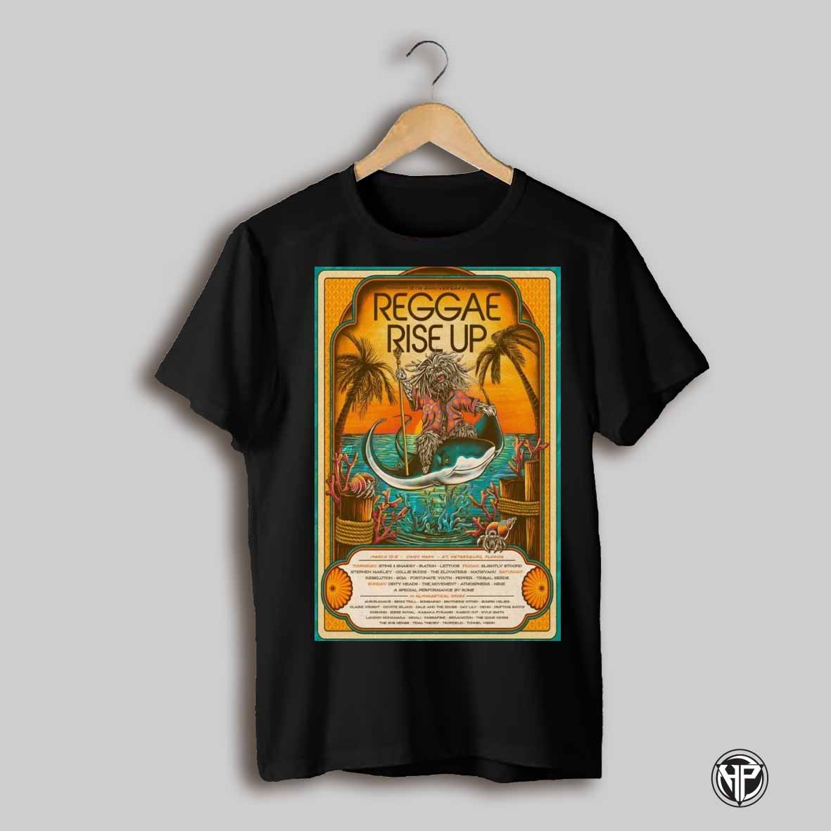 Reggae Rise Up Florida 2025 St Petersburg Florida Festival Poster T Shirt