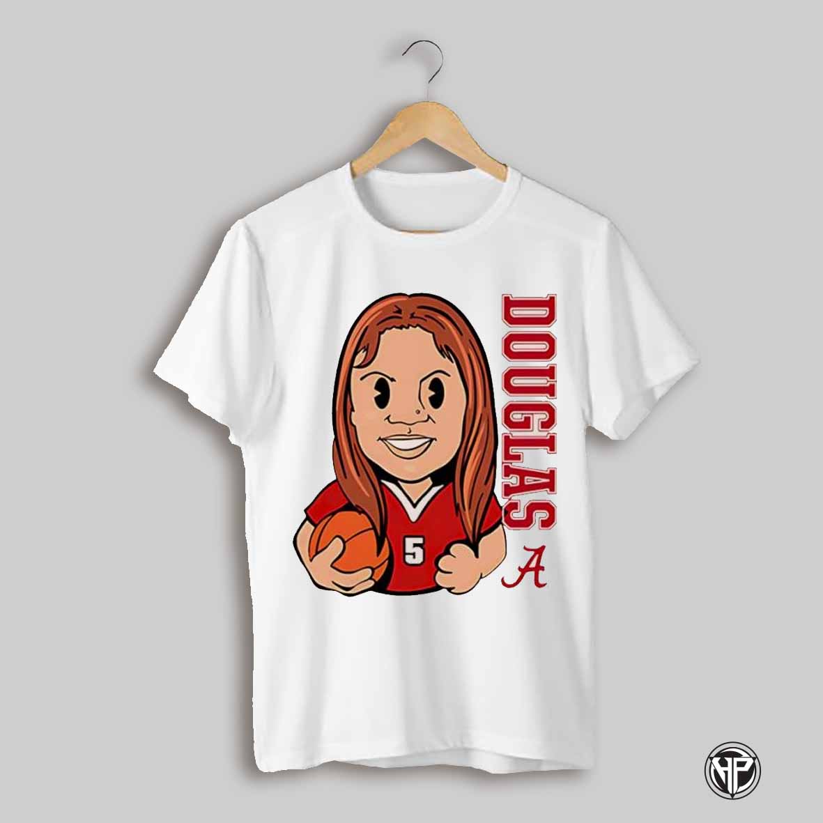 Reychel Douglas Alabama Crimson Tide Cartoon Shirt