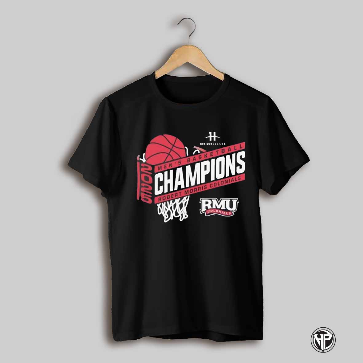 Robert Morris Colonials Mens Basketball 2025 Horizon League Champions T Shirt