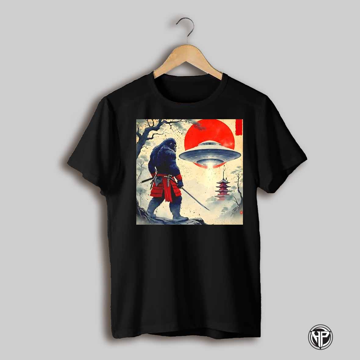 Samurai Bigfoot Japanese Ufo Alien Vintage Shirt