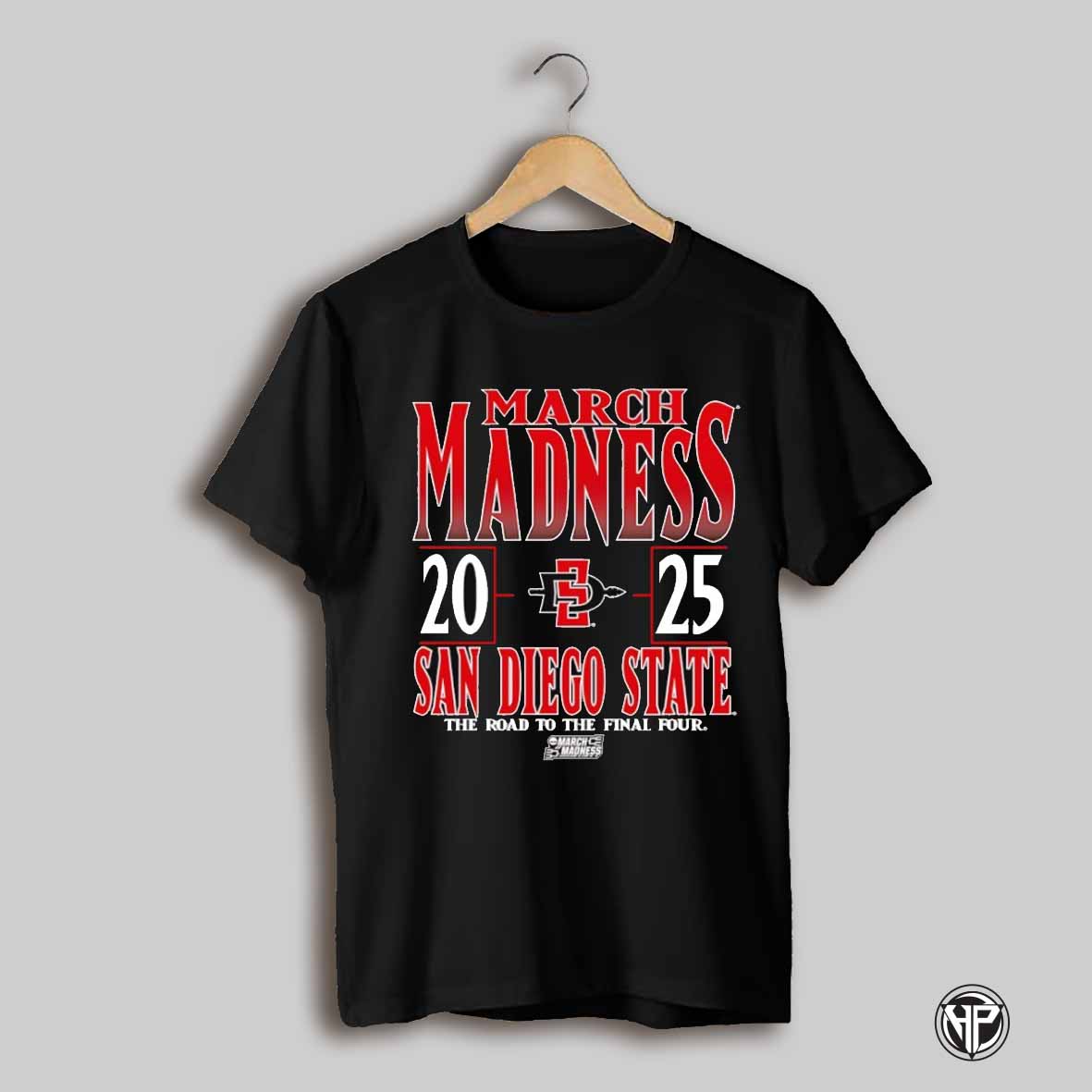 San Diego State Aztecs 2025 Mens Basketball March Madness The Road To The Final Four Shirt