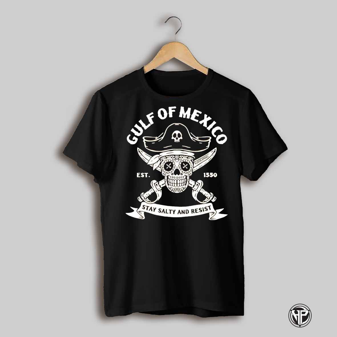Skull Gulf Of Mexico Est 1550 Stay Salty And Resist Shirt