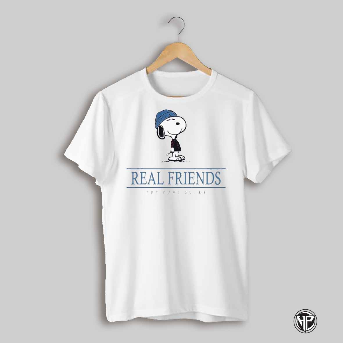 Snoopy Real Friends Pup Punk Sucks T Shirts