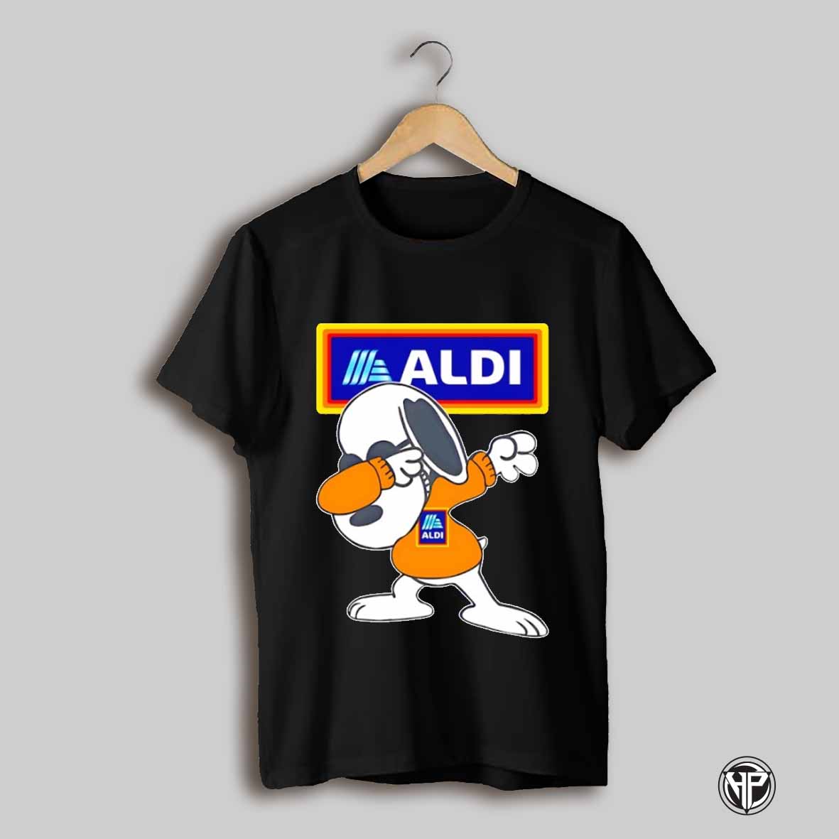 Snoopy Dabbing Aldi Logo Shirt