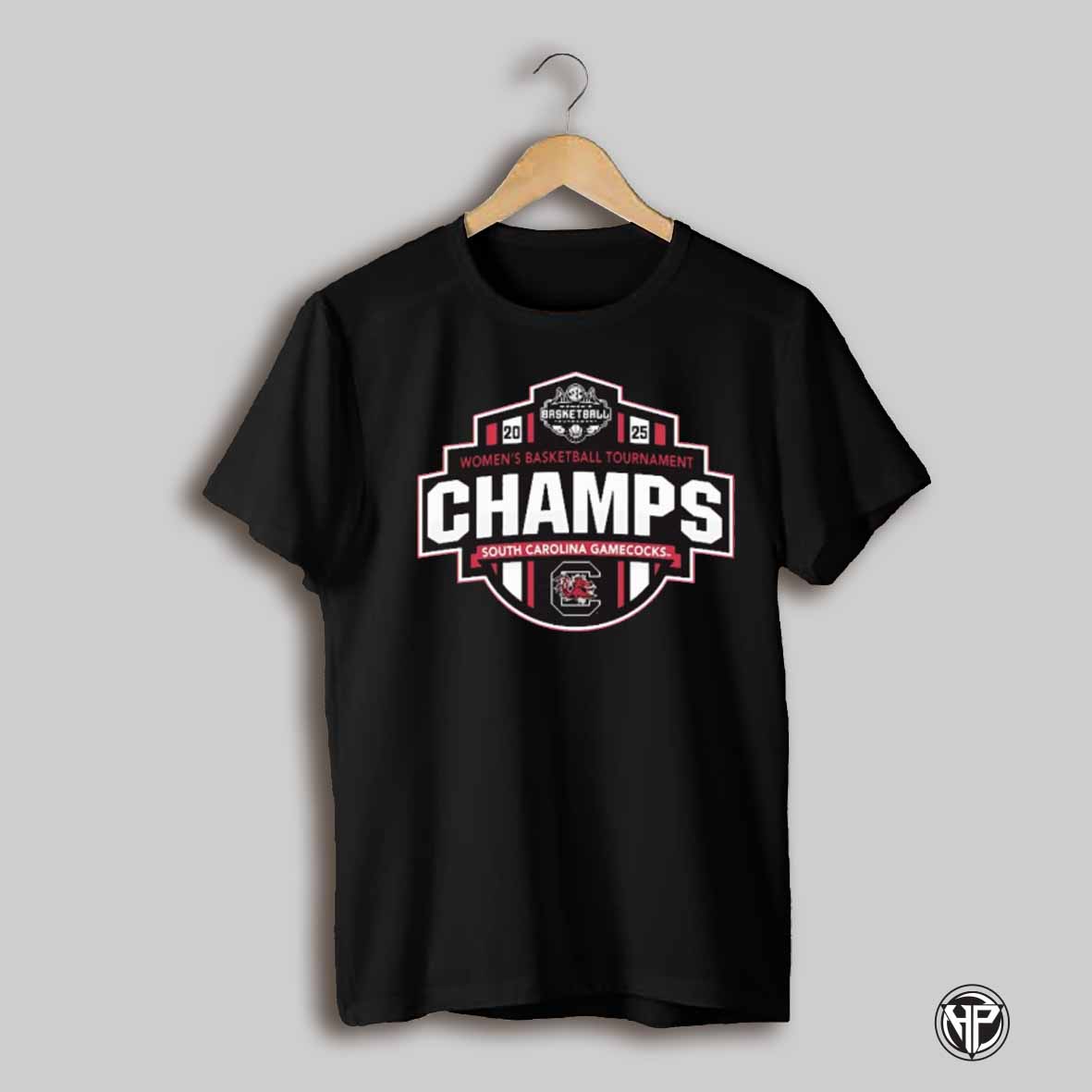 South Carolina Gamecocks Ncaa 2025 Sec Womens Conference Tournament Champions Locker Room T Shirt
