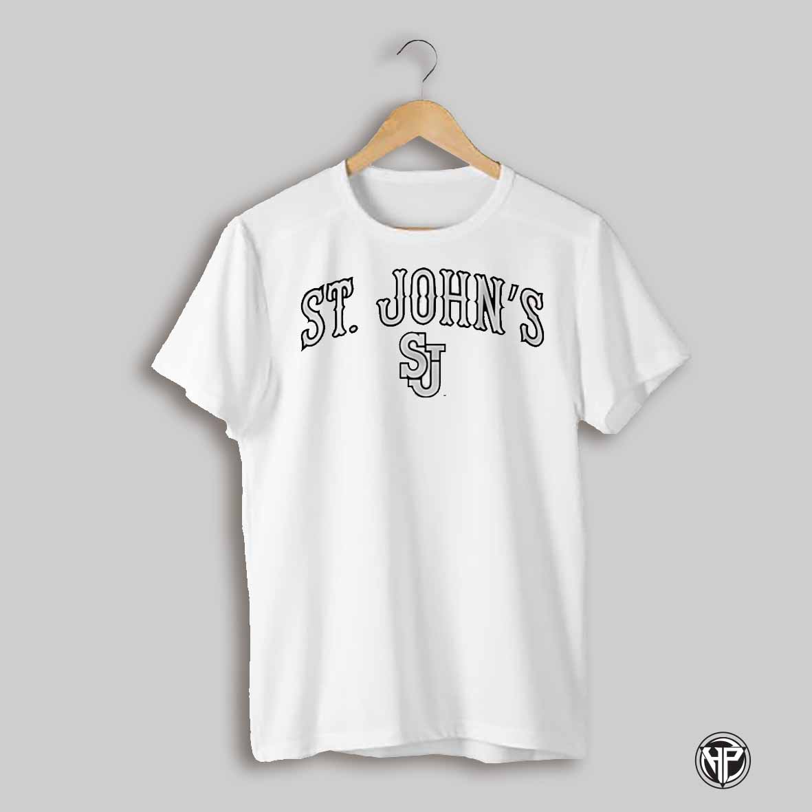 St Johns Red Storm Wordmark Logo Shirt