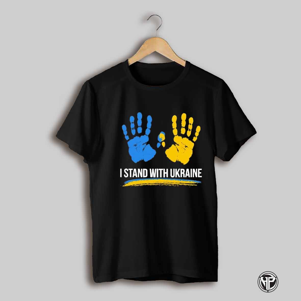 Stand With Ukraine Bold Blue Yellow Shirt