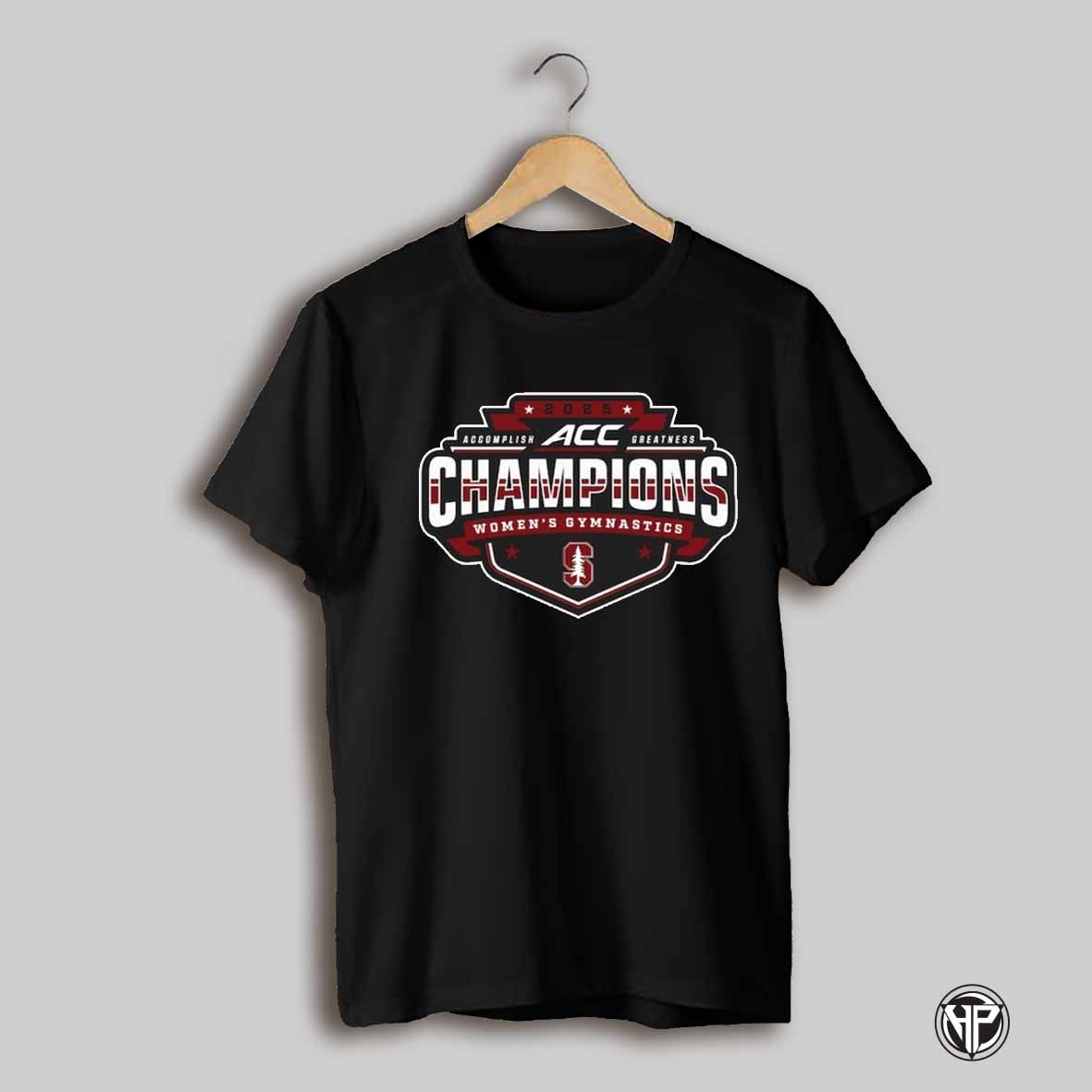 Stanford Cardinal Blue 84 Unisex 2025 Acc Womens Gymnastics Champions T Shirt