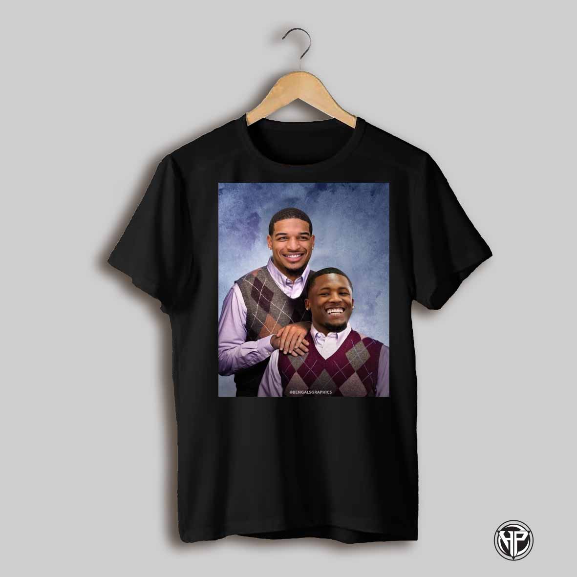 Step Brothers Jamarr Chase And Tee Higgins Cincinnati Bengals Football Poster T Shirt
