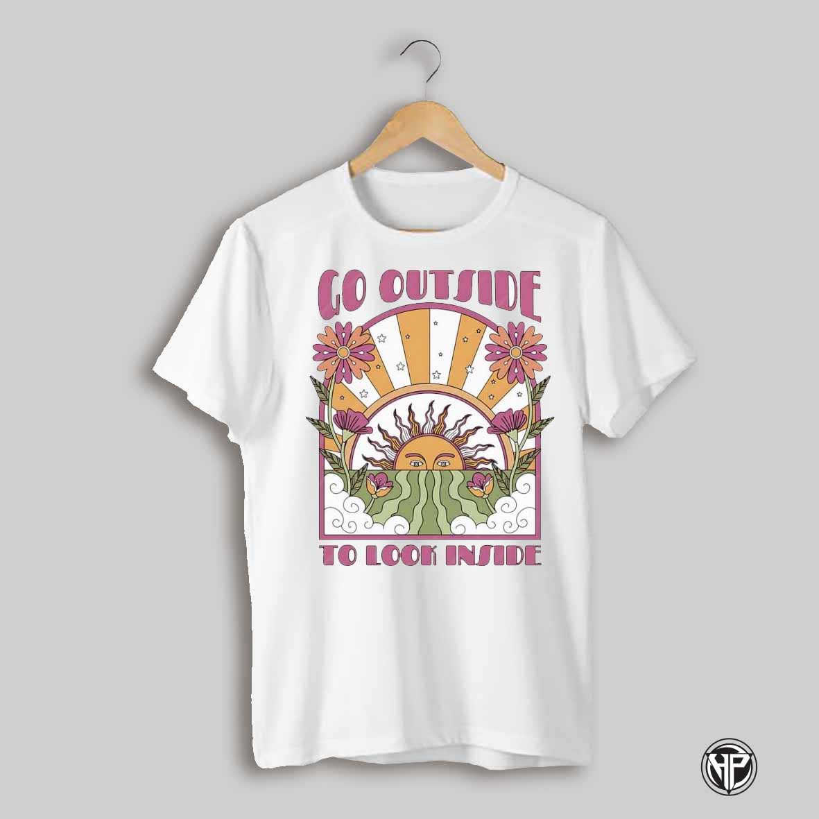 Sun And Flowers Go Out To Look Inside Shirt