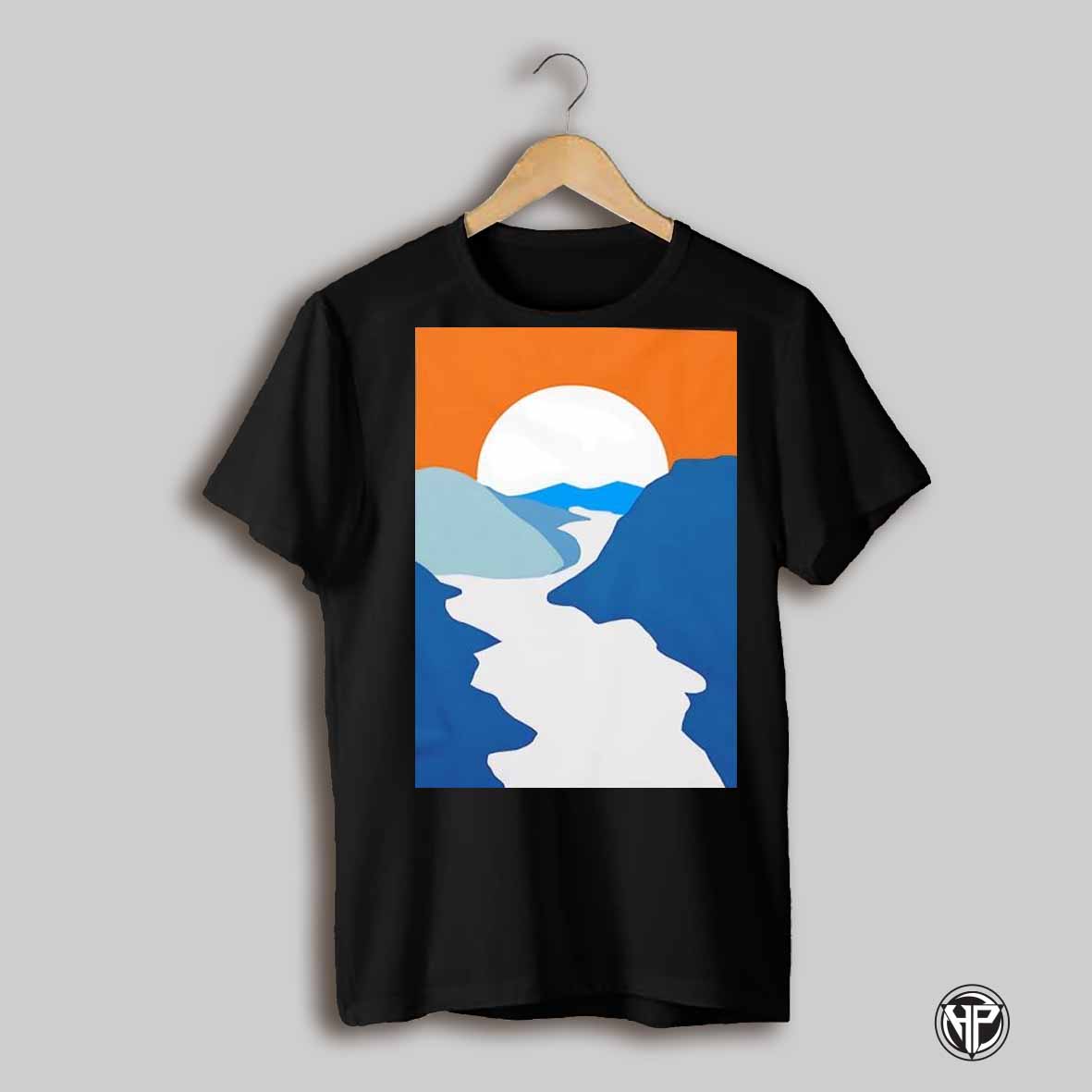 Sunset Over The River Graphic Shirt