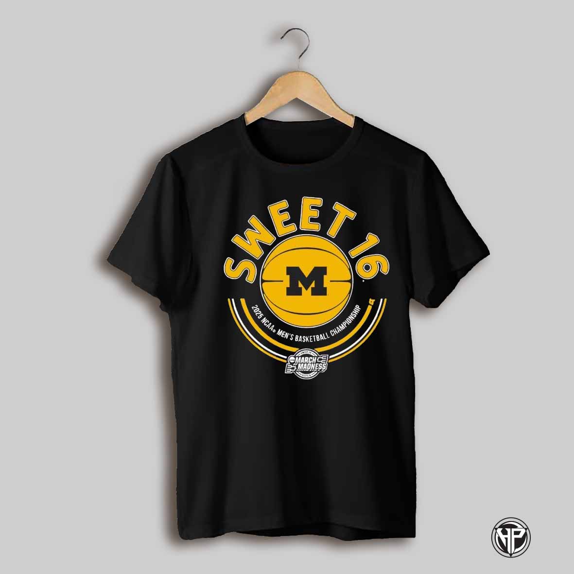 Sweet Sixteen 16 Michigan Basketball Championship 2025 Shirt