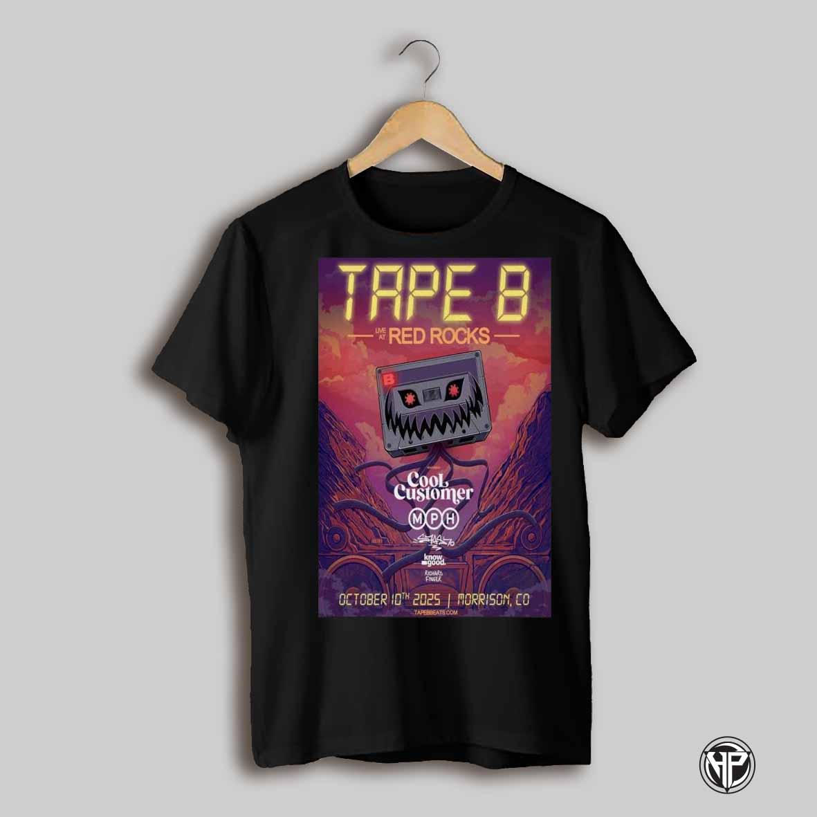 Tape B October 10 2025 Red Rocks Amphitheatre Morrison Concert Poster Shirt