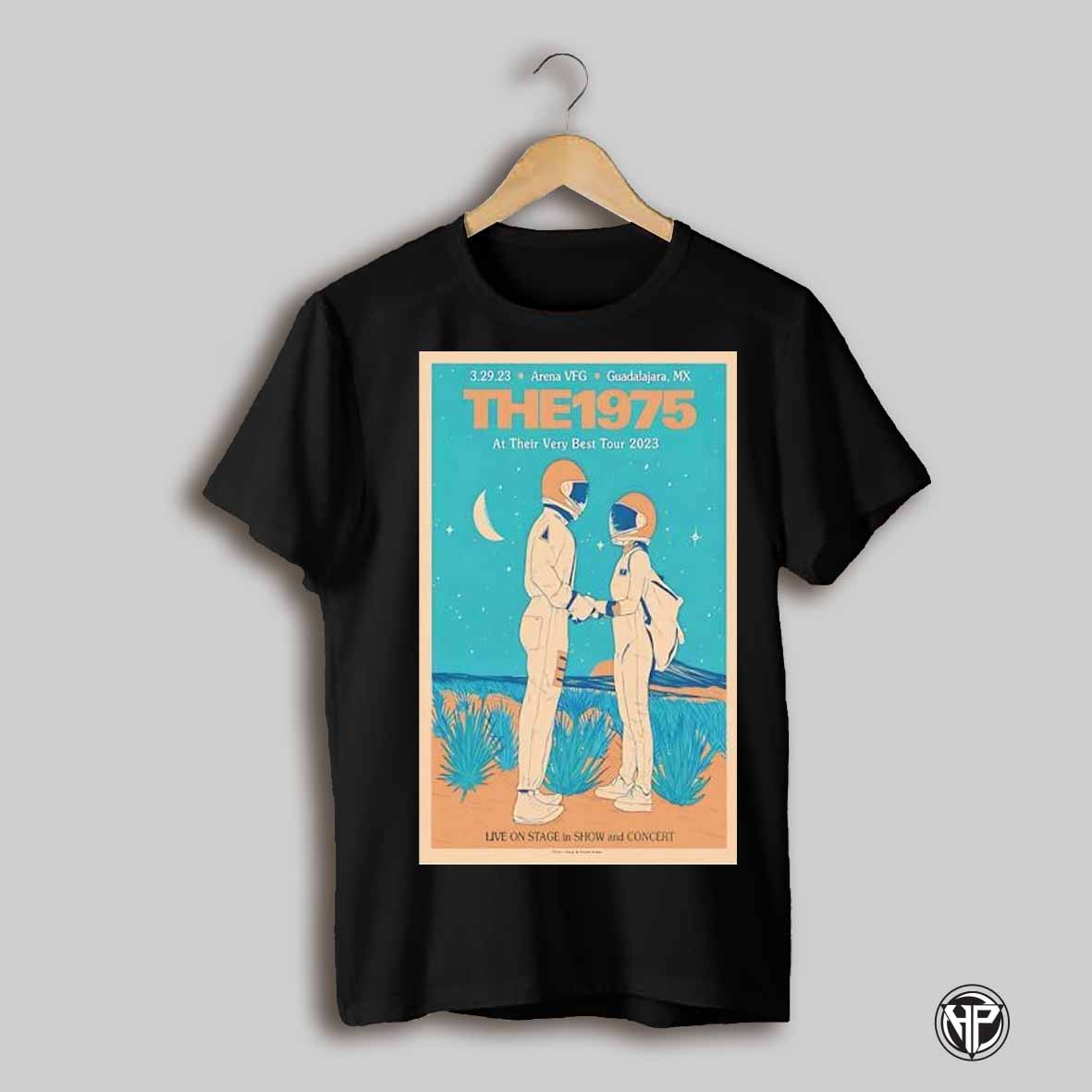 The 1975 Arena Vfg Guadalajara Mx March 29 2023 Ai Their Very Best Tour 2023 Retro Shirt