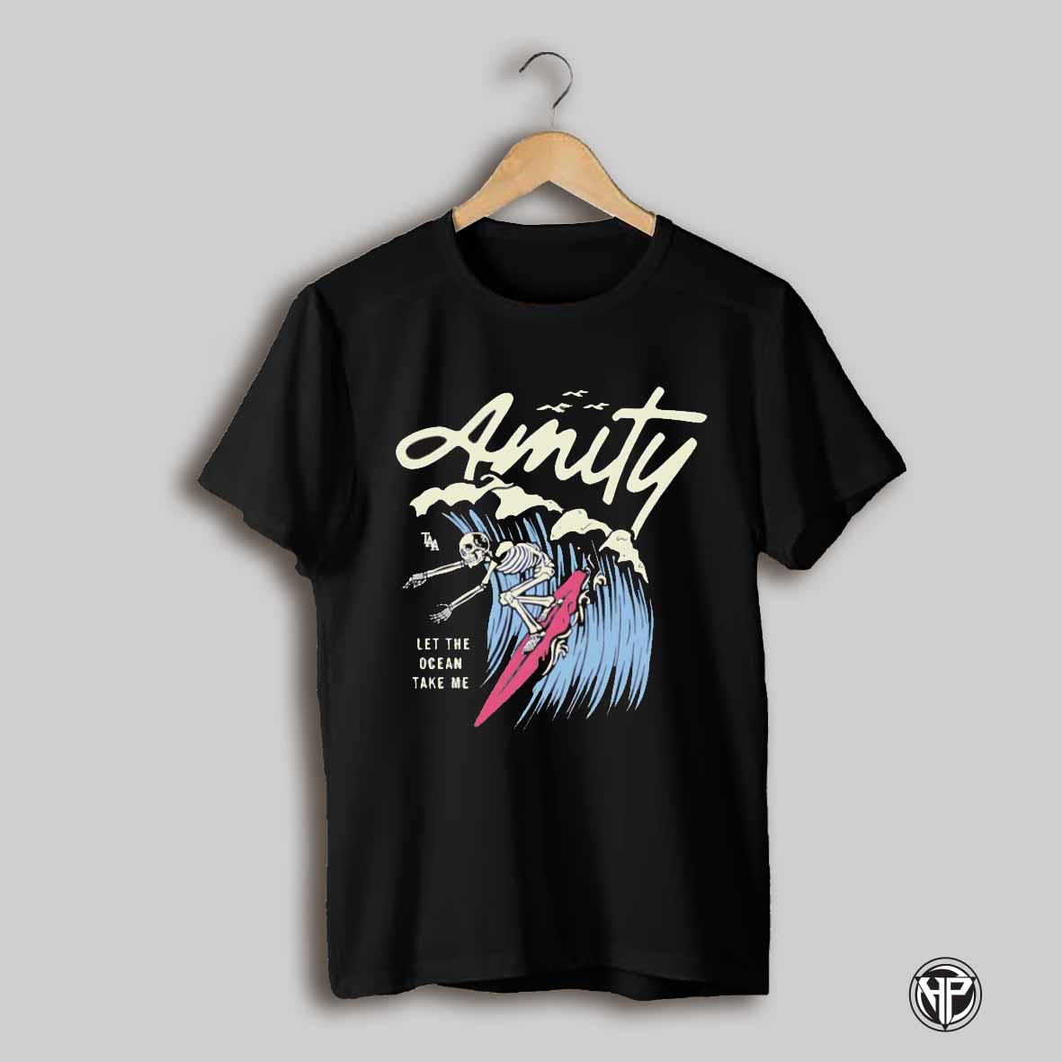 The Amity Affliction Surfin Skeleton Shirt