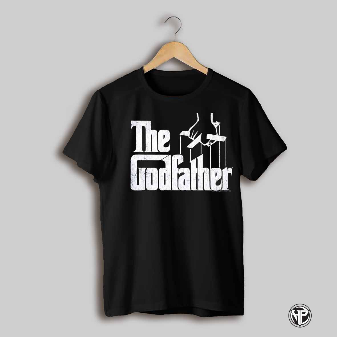 The Godfather White Text Vintage Shirt