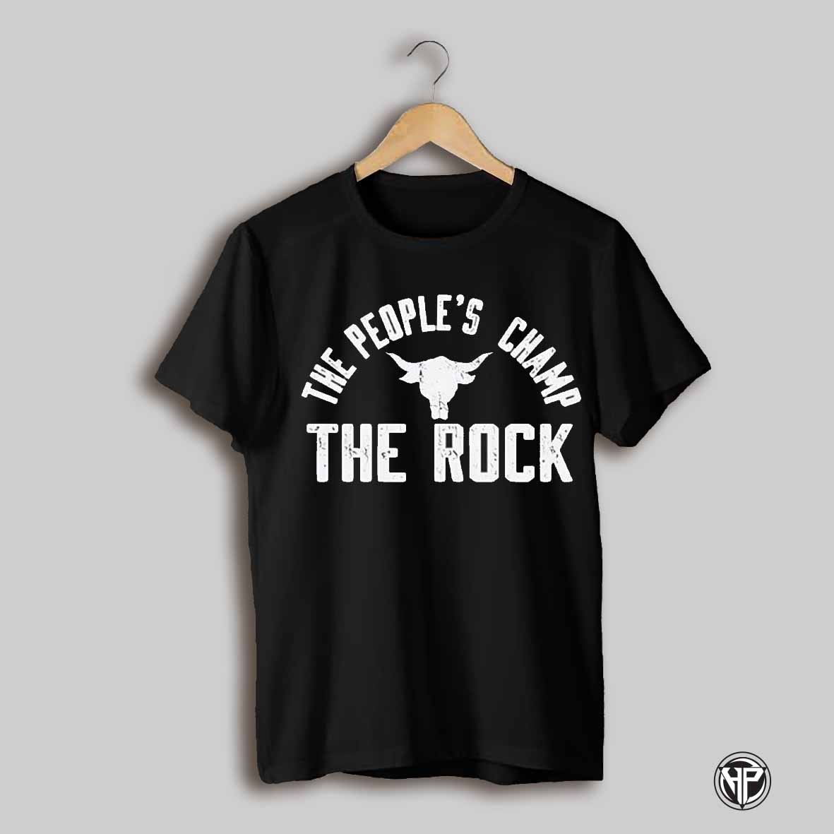 The Peoples Champ The Rock And Logo Shirt