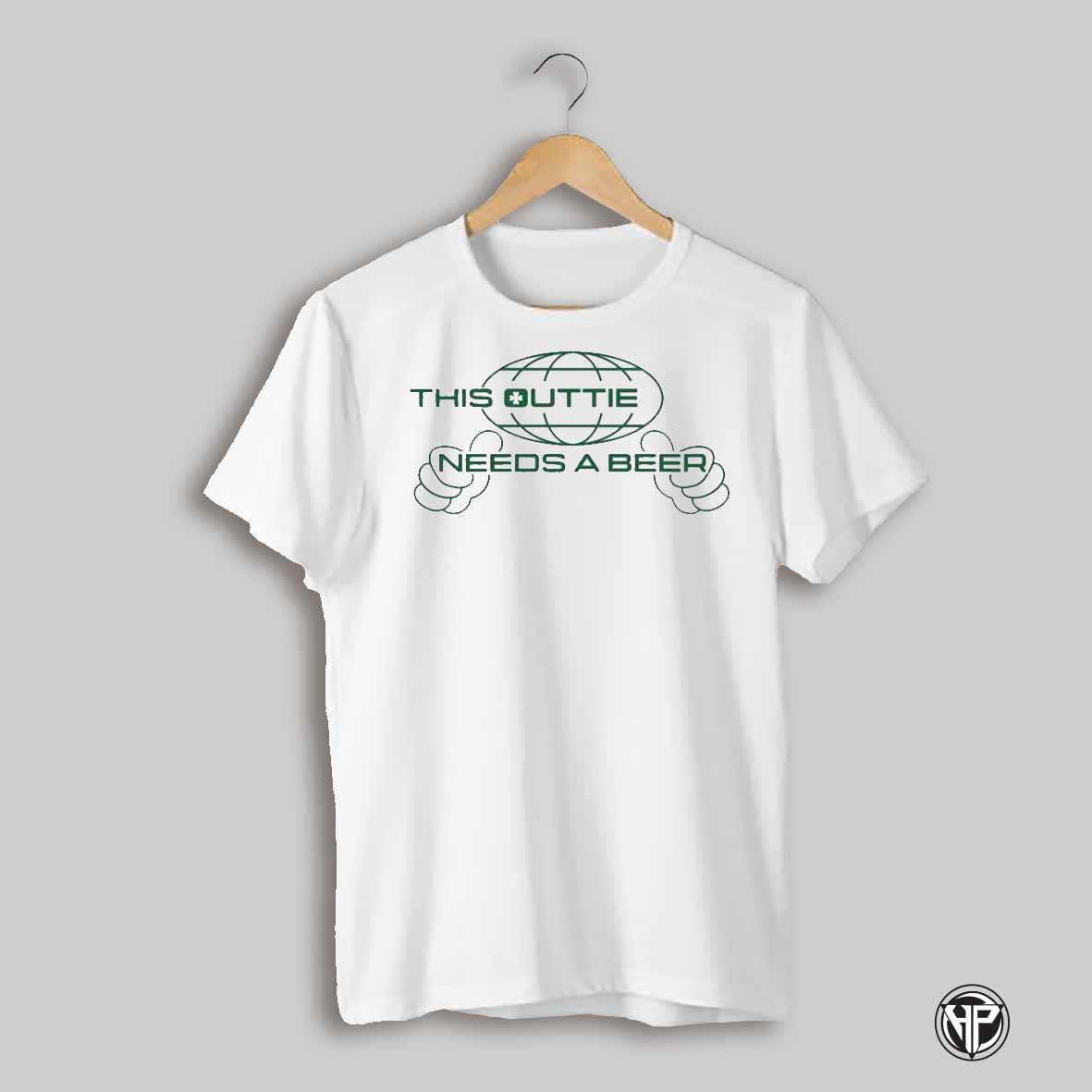 This Outtie Needs A Beer Globe T Shirts