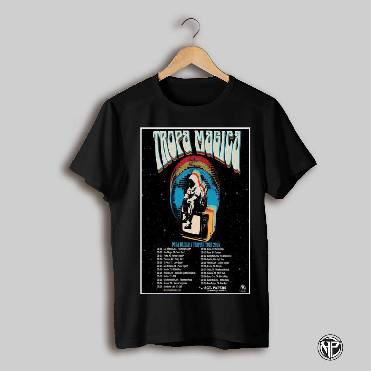 Tropa Magica Pra Bailar Y Tripiar Tour 2025 Poster T Shirt