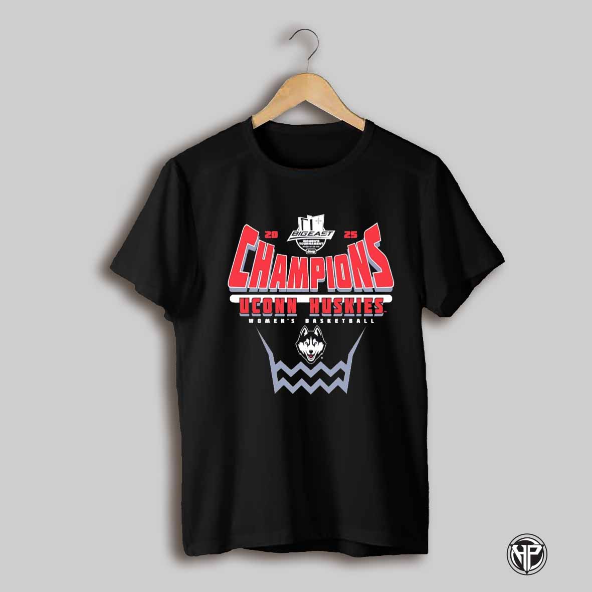 Uconn Huskies 2025 Big East Womens Basketball Conference Tournament Champions Shirt
