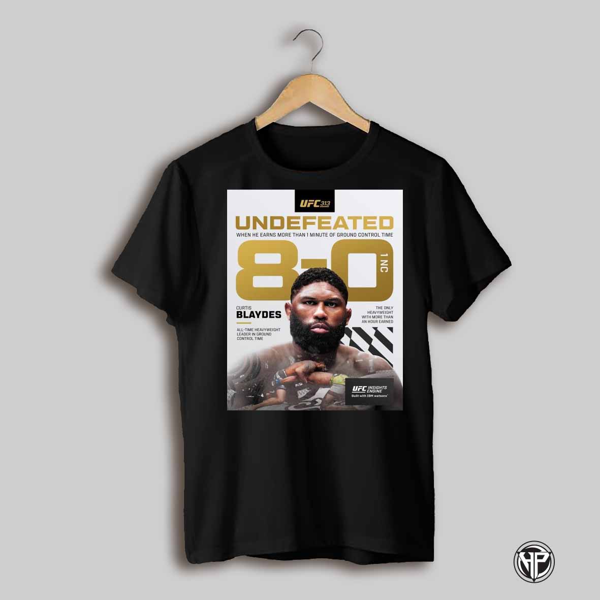 Ufc 313 Curtis Blaydes Undefeated When He Earns More Than 1 Minute Of Ground Control Time 8 0 1 Nc Poster T Shirt