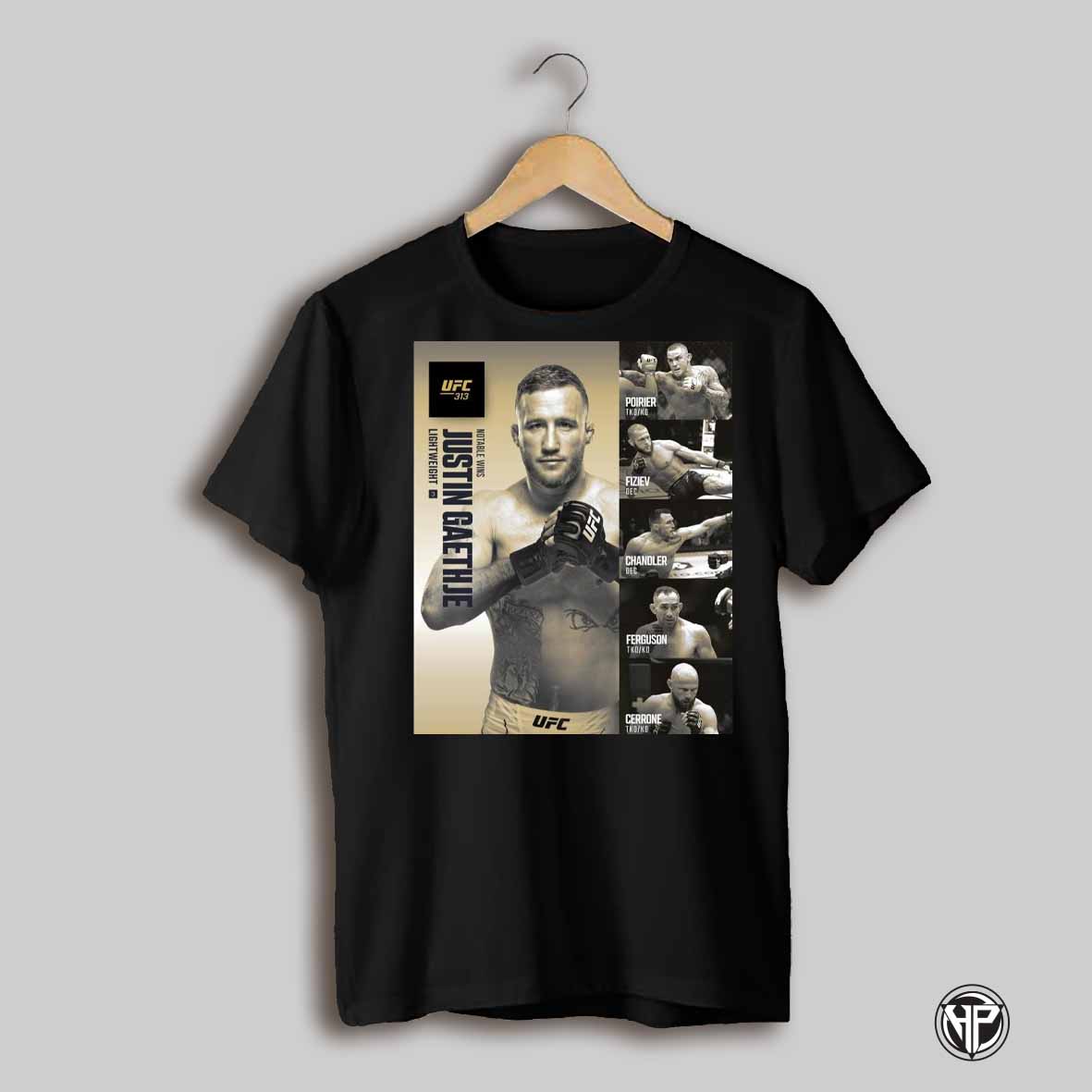 Ufc 313 Notable Wins Justin Gaethje Lightweight Poirier Fiziev Chandler Ferguson Cerrone Resume Poster T Shirt