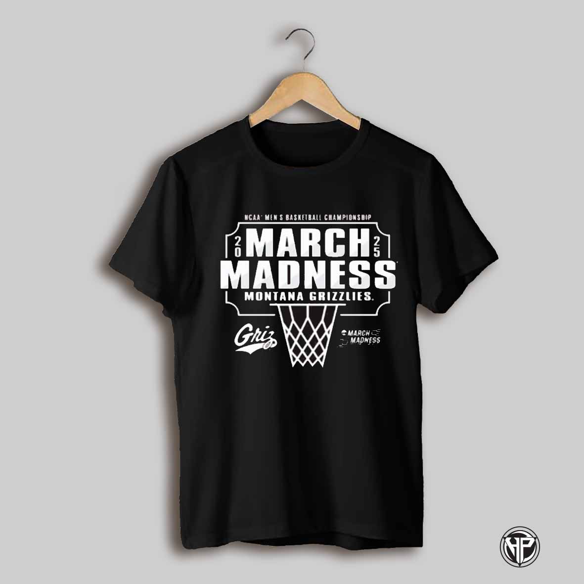 University Of Montana Grizzlies Mens Basketball Championship 2025 Ncaa Tournament Bound March Madness T Shirt