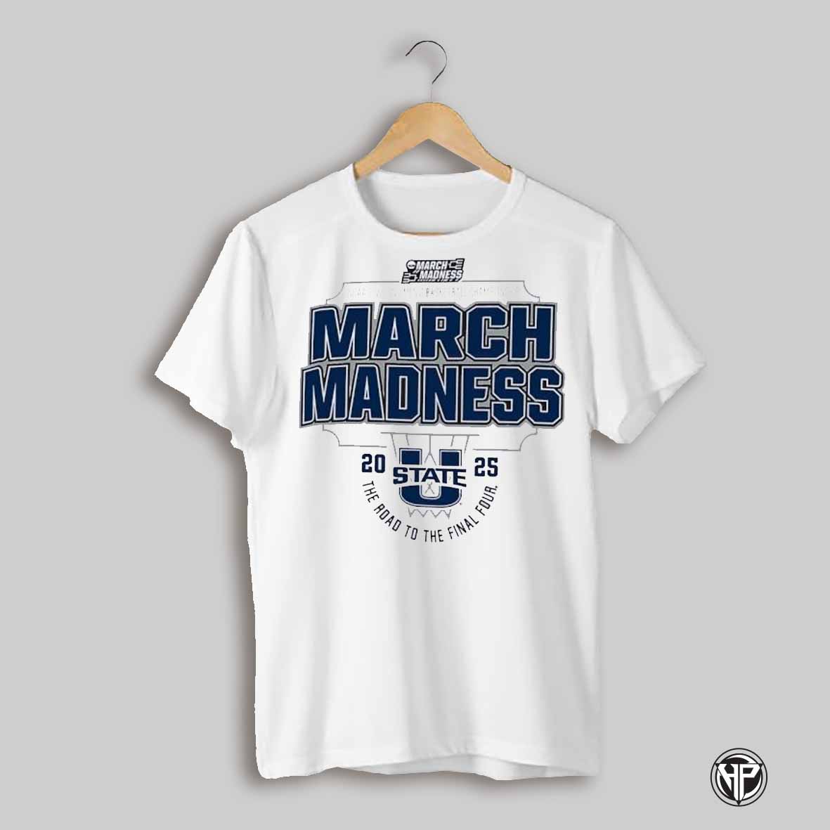 Utah State Aggies 2025 Division I Mens Basketball Championship March Madness The Road To The Final Four Shirt