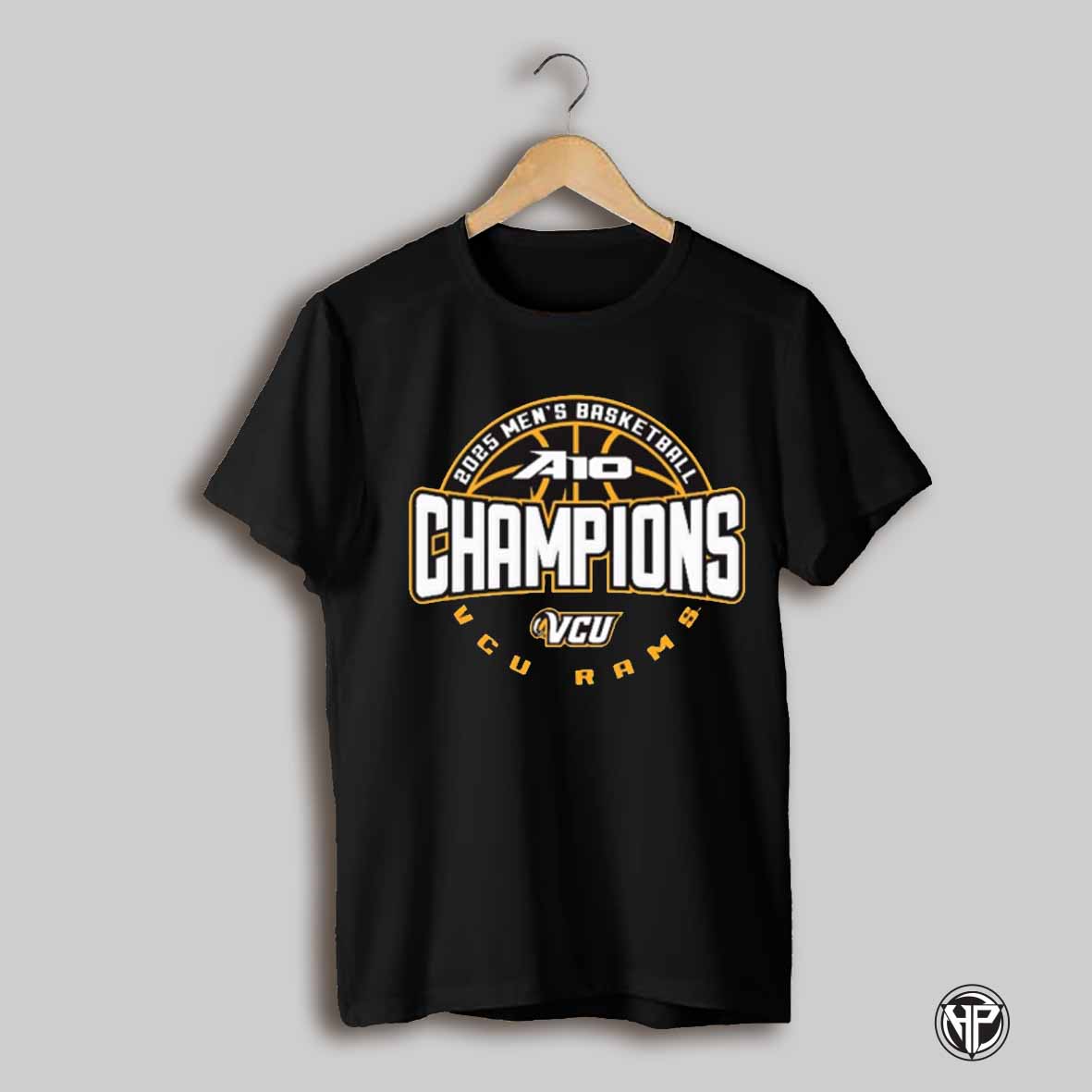 Vcu Rams 2025 Ncaa Atlantic 10 Mens Basketball Conference Tournament Champions T Shirt
